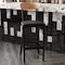 Flash Furniture Black Vinyl Seat Barstool with Natural Wood Back XU-DG6V6BV-NAT-GG - alternate 1